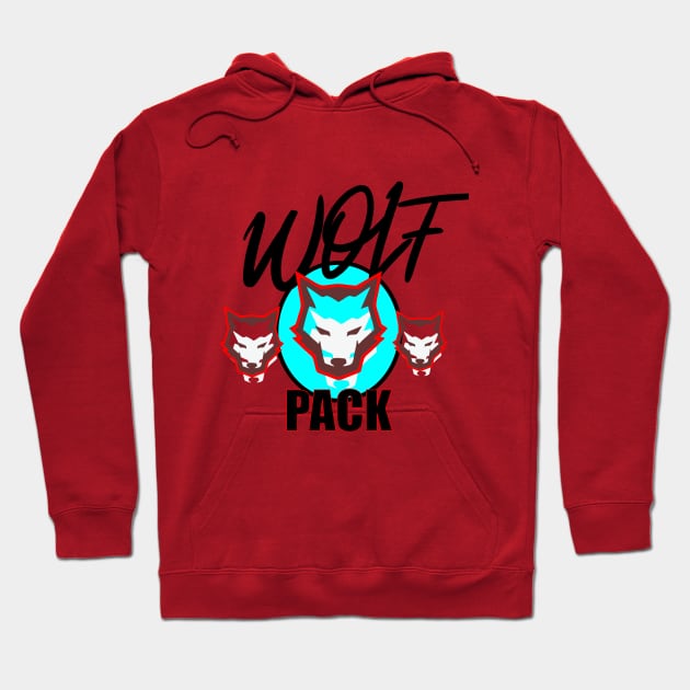 Wolf Pack Hoodie by damieloww